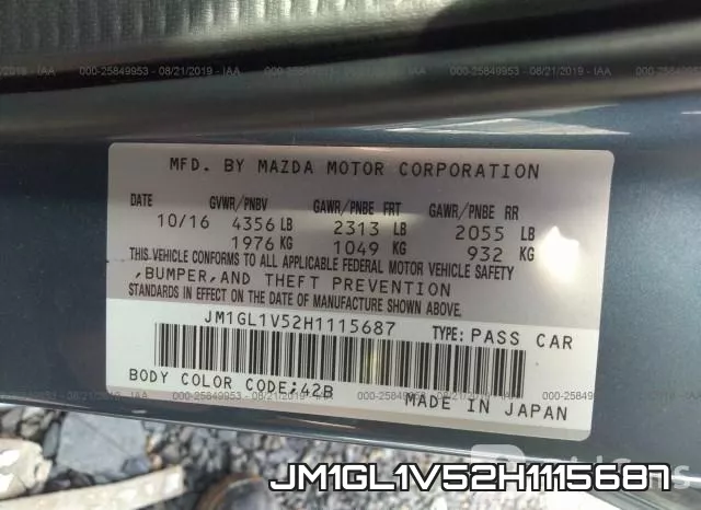 JM1GL1V52H1115687 фото 10