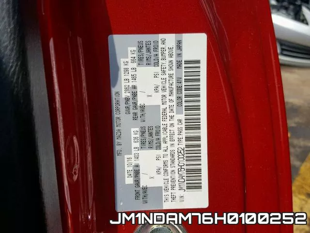 JM1NDAM76H0100252 фото 2