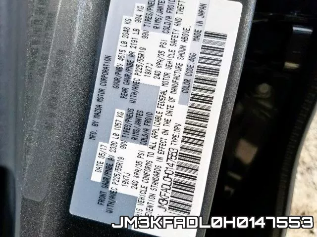 JM3KFADL0H0147553 фото 2