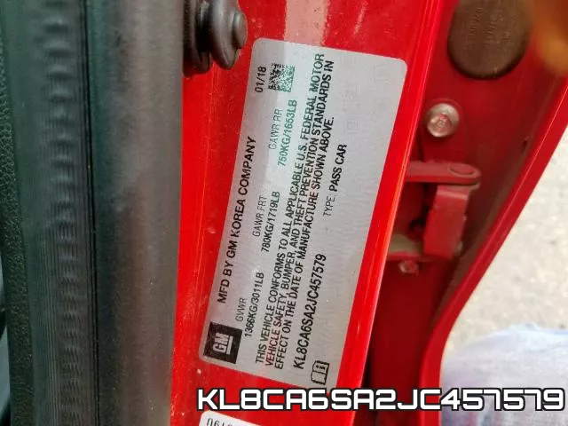 KL8CA6SA2JC457579 фото 2