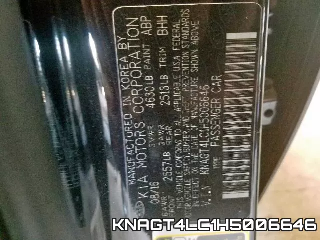 KNAGT4LC1H5006646 фото 2