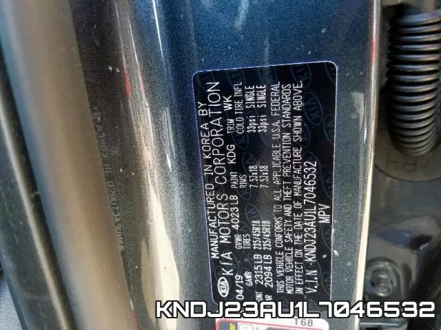KNDJ23AU1L7046532 фото 2