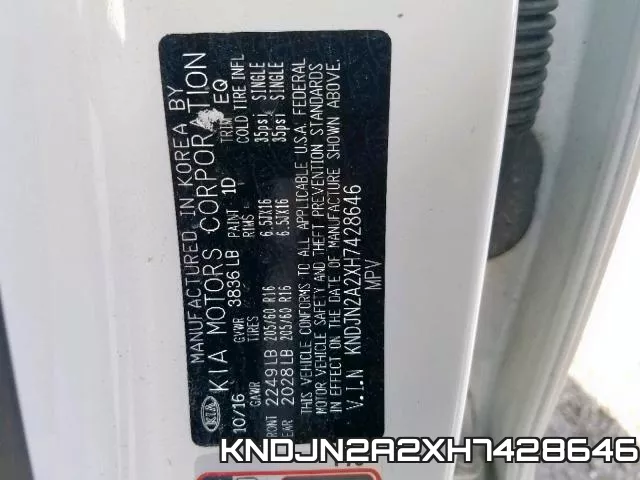 KNDJN2A2XH7428646 фото 2