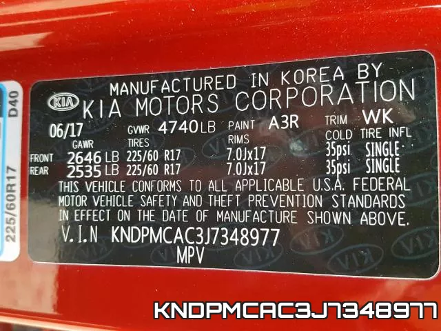 KNDPMCAC3J7348977 фото 2