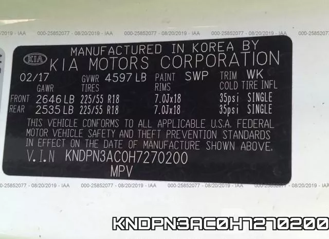KNDPN3AC0H7270200 фото 9