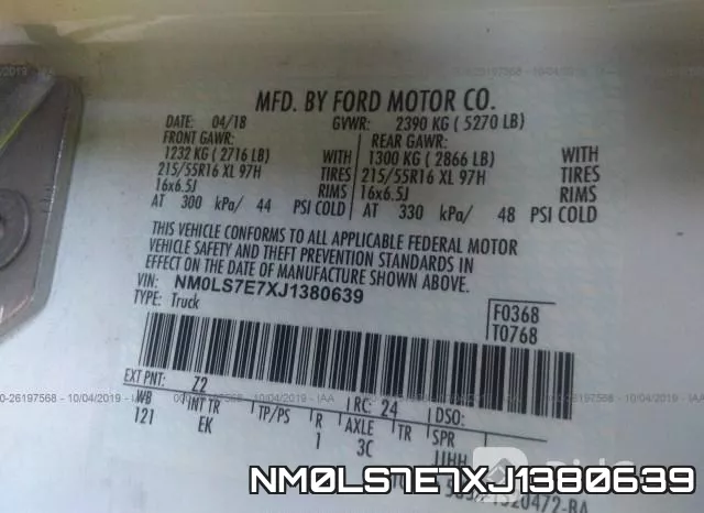 NM0LS7E7XJ1380639 фото 10