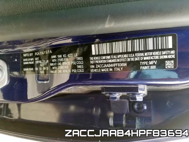 ZACCJAAB4HPF83694 фото 2