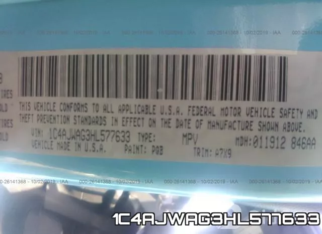 1C4AJWAG3HL577633 фото 10