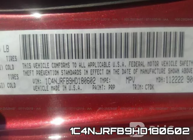 1C4NJRFB9HD180602 фото 10
