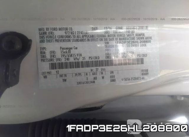 1FADP3E26HL208800 фото 10