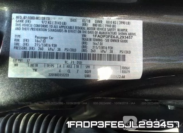 1FADP3FE6JL293457 фото 10