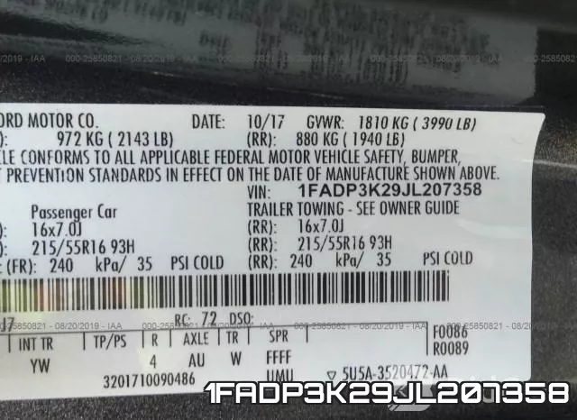 1FADP3K29JL207358 фото 10