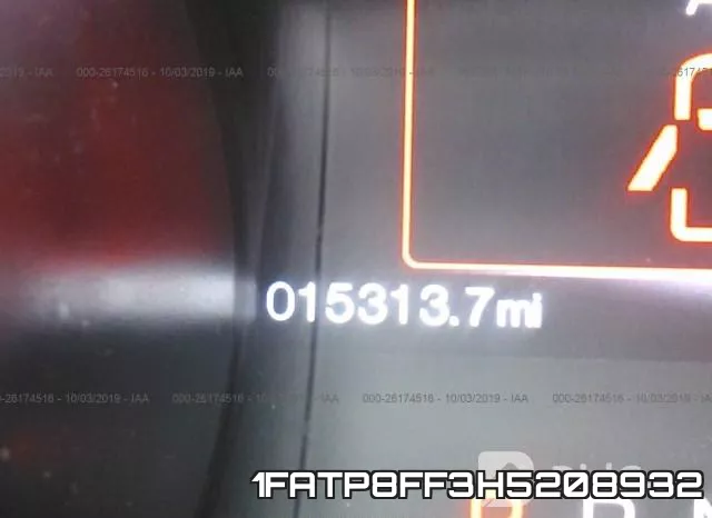 1FATP8FF3H5208932 фото 8