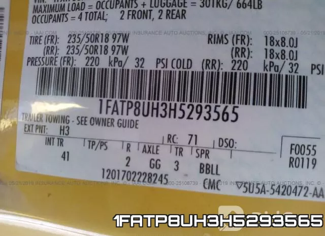 1FATP8UH3H5293565 фото 10
