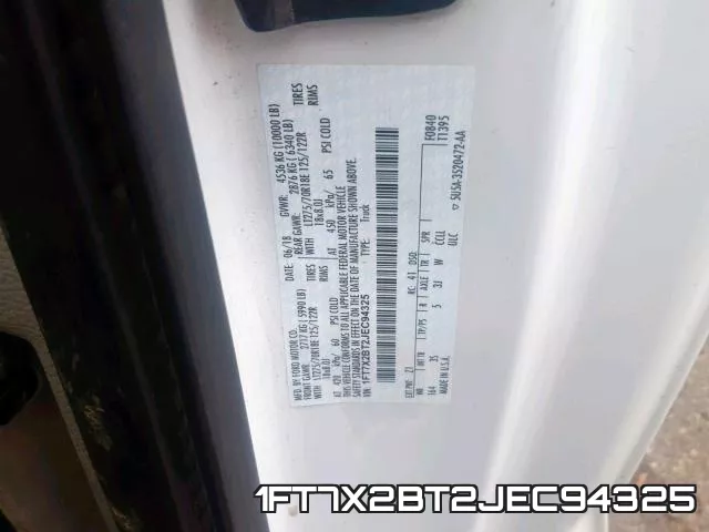 1FT7X2BT2JEC94325 фото 2