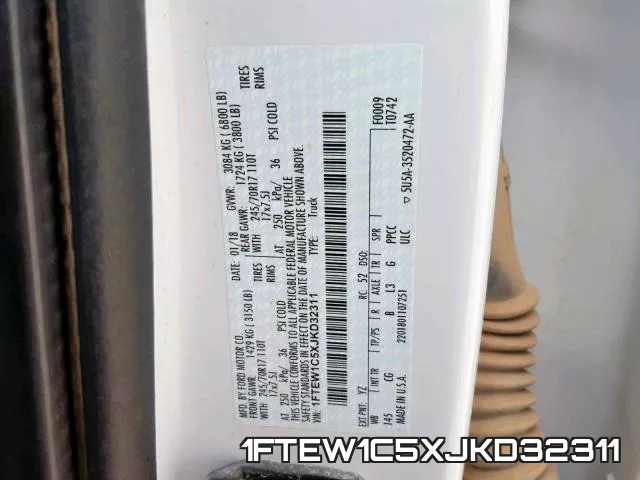1FTEW1C5XJKD32311 фото 2