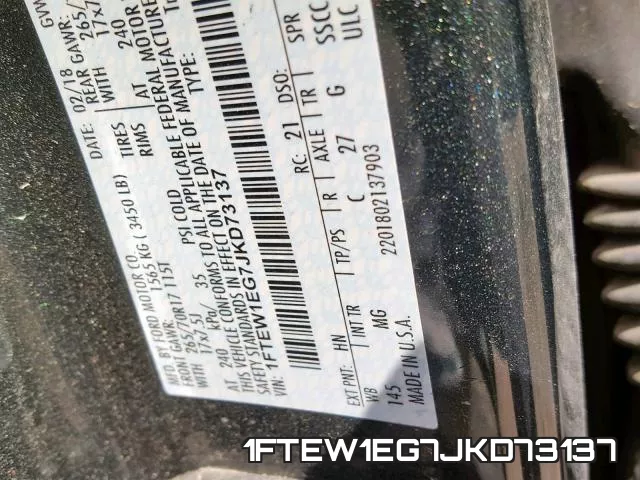 1FTEW1EG7JKD73137 фото 2