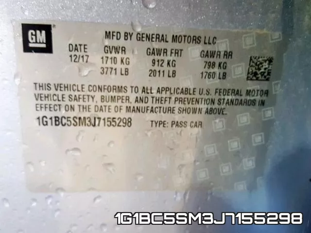 1G1BC5SM3J7155298 фото 2