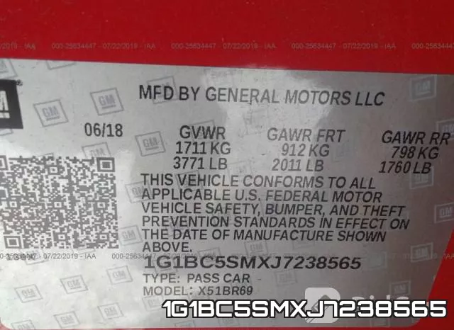1G1BC5SMXJ7238565 фото 10