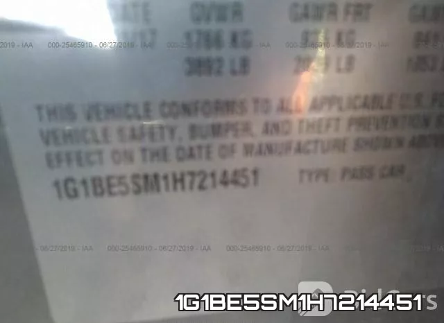 1G1BE5SM1H7214451 фото 10