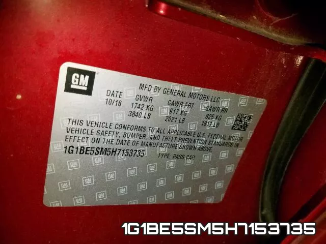1G1BE5SM5H7153735 фото 2