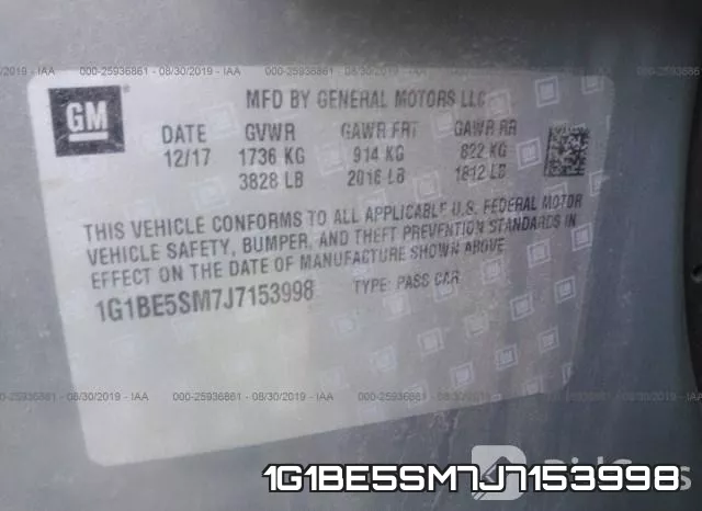 1G1BE5SM7J7153998 фото 10
