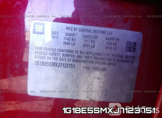 1G1BE5SMXJ7123751 фото 10