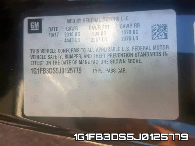 1G1FB3DS5J0125779 фото 2