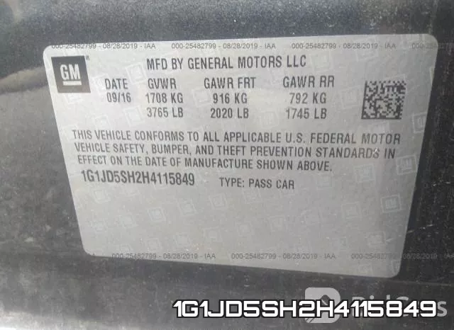1G1JD5SH2H4115849 фото 10