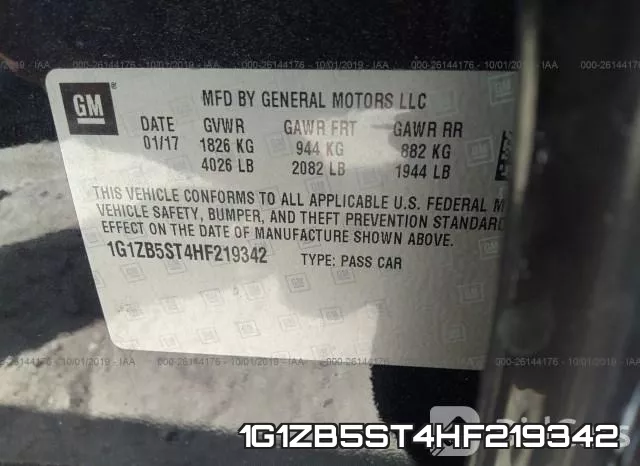 1G1ZB5ST4HF219342 фото 10