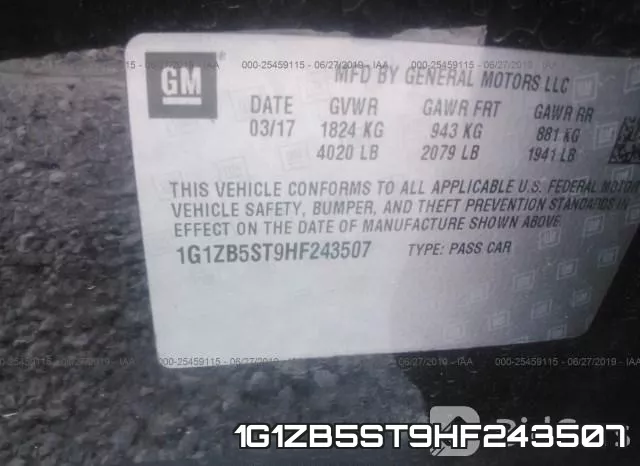 1G1ZB5ST9HF243507 фото 10