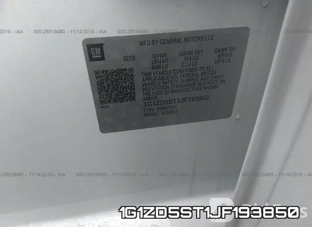 1G1ZD5ST1JF193850 фото 10