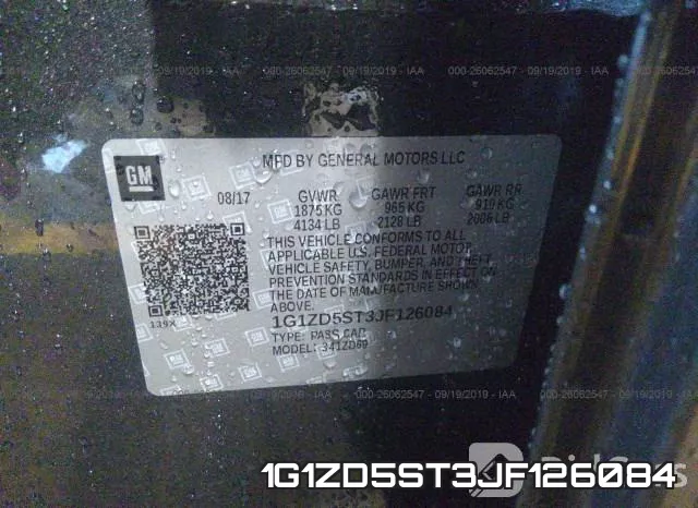 1G1ZD5ST3JF126084 фото 2