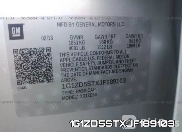 1G1ZD5STXJF189103 фото 10