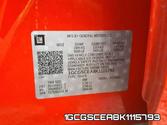 1GCGSCEA8K1115793 фото 2