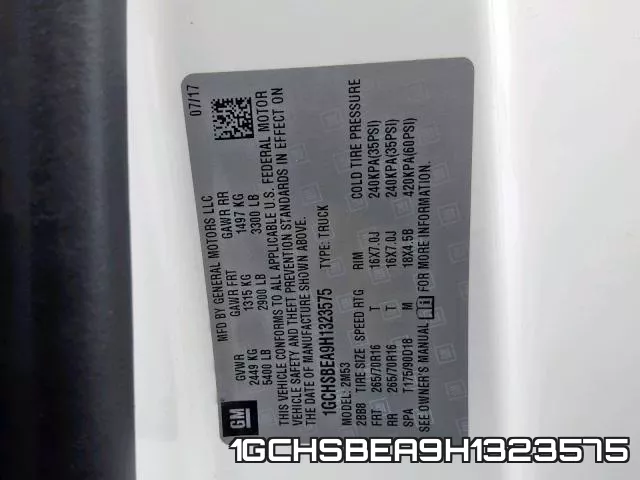 1GCHSBEA9H1323575 фото 2