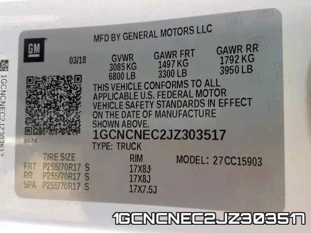 1GCNCNEC2JZ303517 фото 2