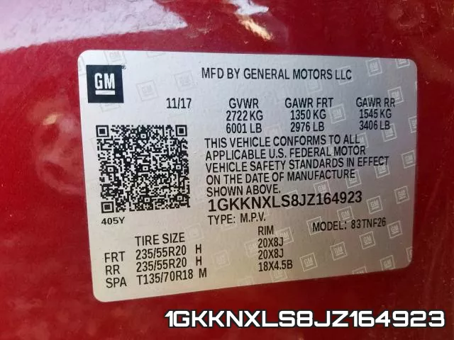 1GKKNXLS8JZ164923 фото 2