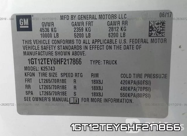 1GT12TEY6HF217866 фото 10