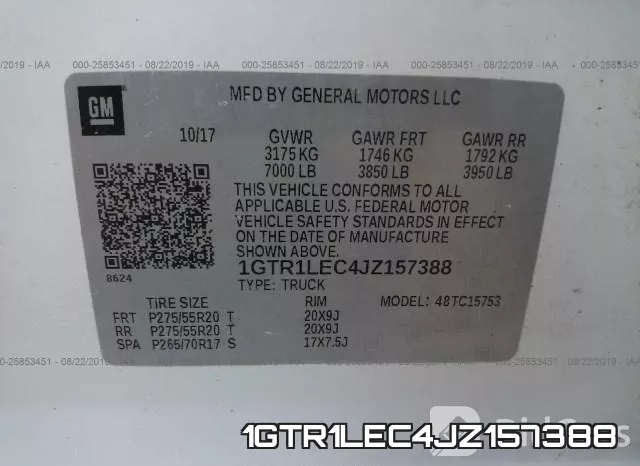 1GTR1LEC4JZ157388 фото 10