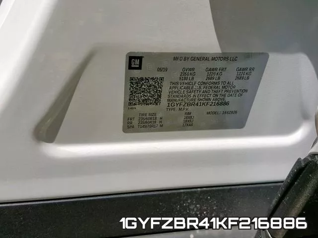 1GYFZBR41KF216886 фото 2