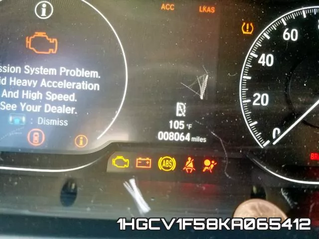 1HGCV1F58KA065412 фото 9