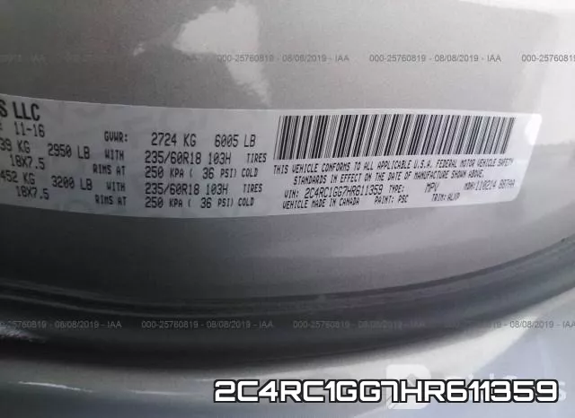 2C4RC1GG7HR611359 фото 10