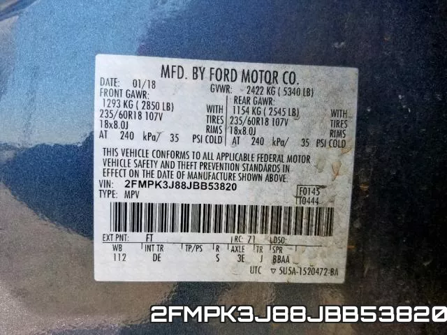 2FMPK3J88JBB53820 фото 2