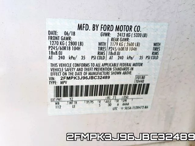 2FMPK3J96JBC32489 фото 2