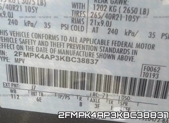 2FMPK4AP3KBC38837 фото 10