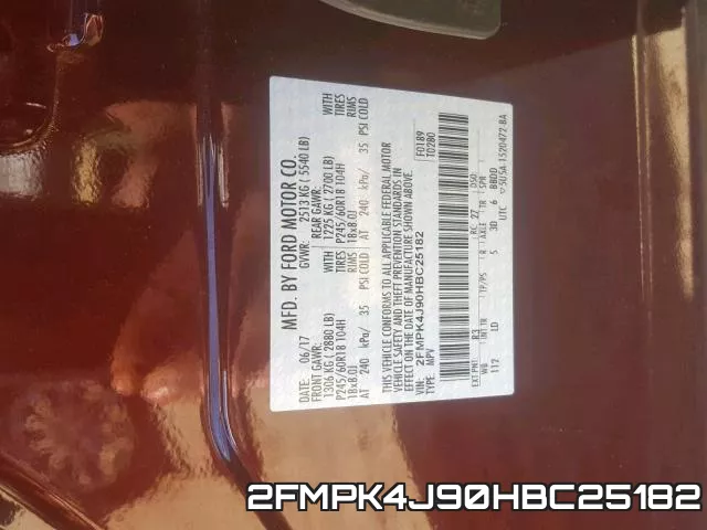 2FMPK4J90HBC25182 фото 2