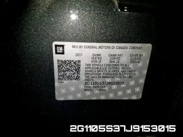 2G1105S37J9153015 фото 2