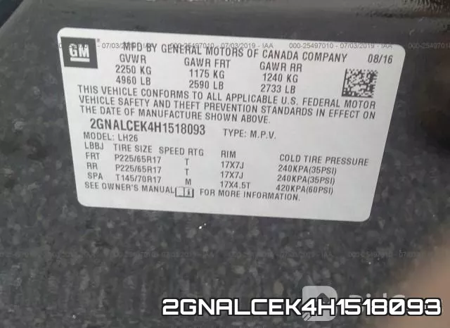 2GNALCEK4H1518093 фото 10