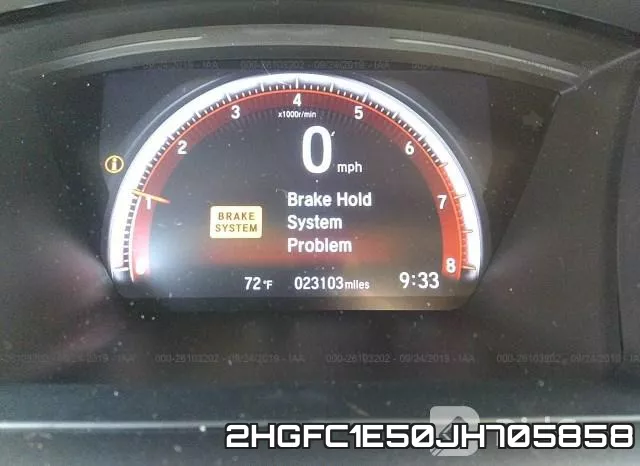 2HGFC1E50JH705858 фото 8
